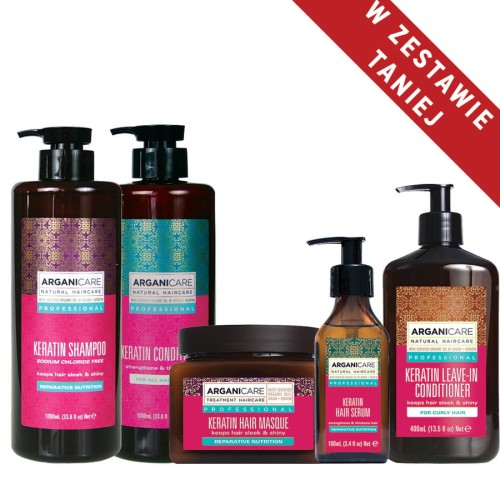Zestaw Keratin maxi - Odbudowa włosów z keratyną