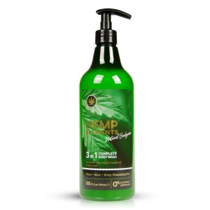 Hemp Elements Body Wash 3in1 - Żel pod prysznic 3 w 1 z olejem konopnym 750 ml