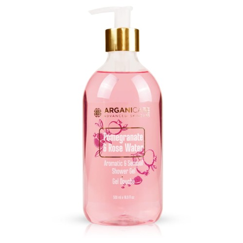 Arganicare Shower Żel pod prysznic z granatem i wodą różaną 500 ml
