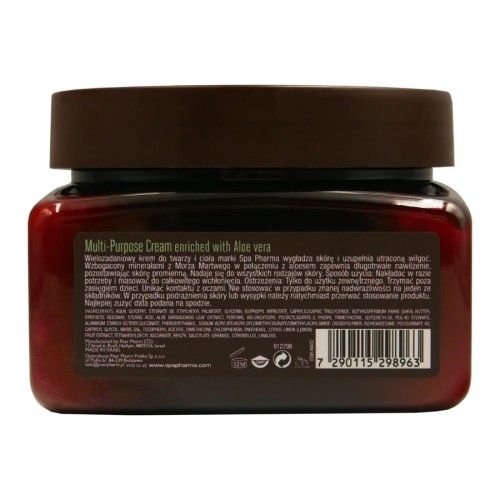 Spa Pharma Multi PuroposeOasis Aloe Vera 350ml 7290115298963 tył.jpg