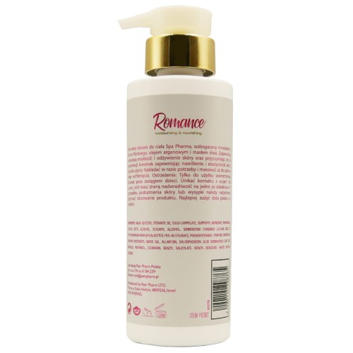 Spa Pharma Romace Mineral Body Lotion  400ml 7290115298765 tył.jpg