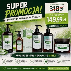 Zestaw Arganicare Aloe Vera – Kompleksowy Rytuał Nawilżający do Włosów